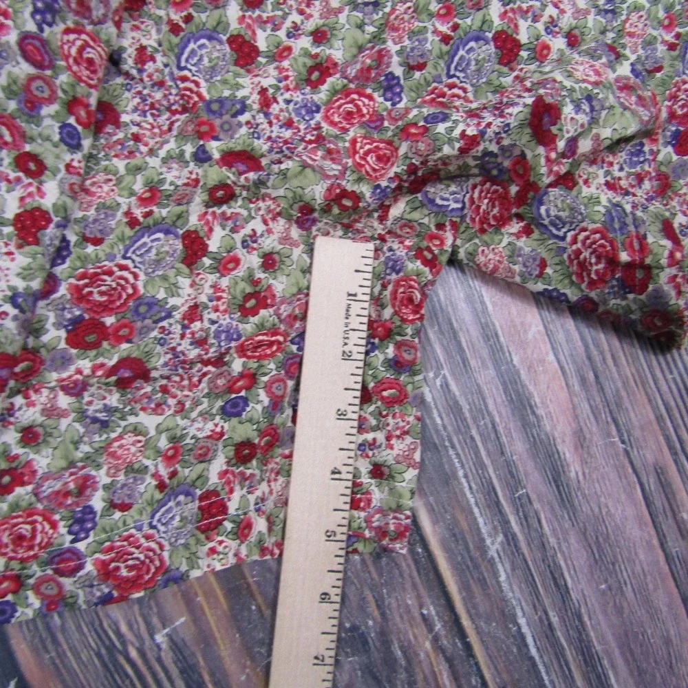 Carole Little Sport Womens Medium Floral Culotte Shorts Vintage USA Cotton